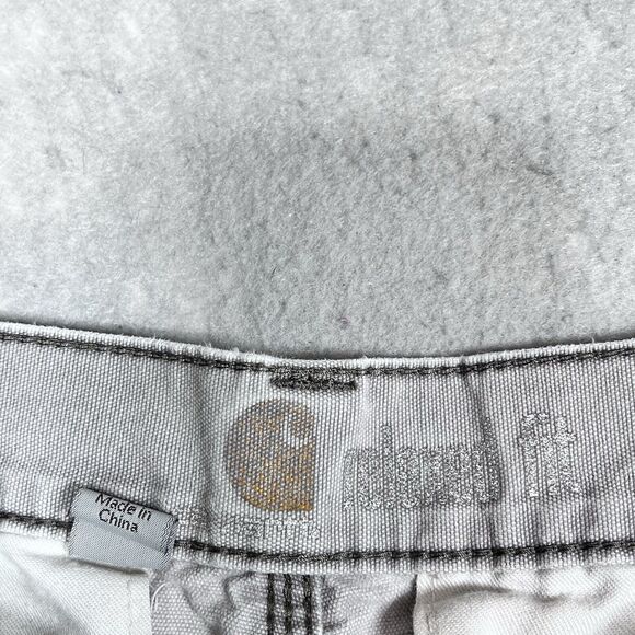 Vintage Carhartt Pants Men Gray Cargo Relaxed Fit Skater Work Chore Actual 32x29 - Picture 12 of 15